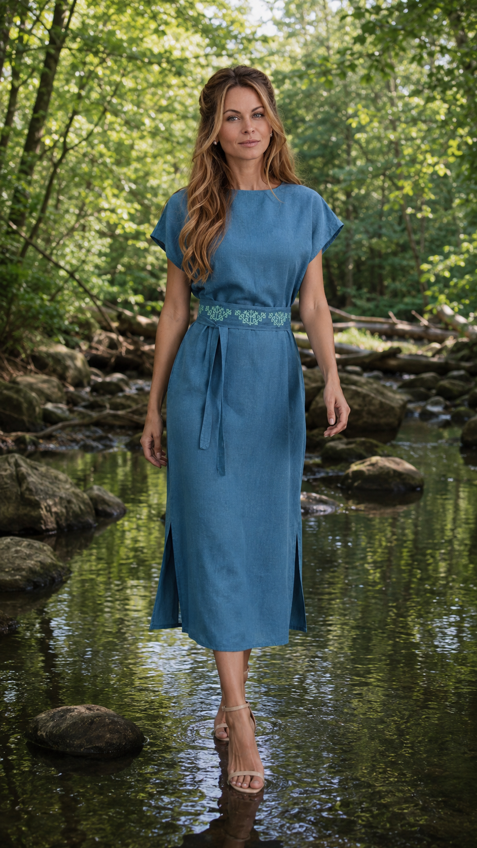 Linen Dress “Feel the Wind”