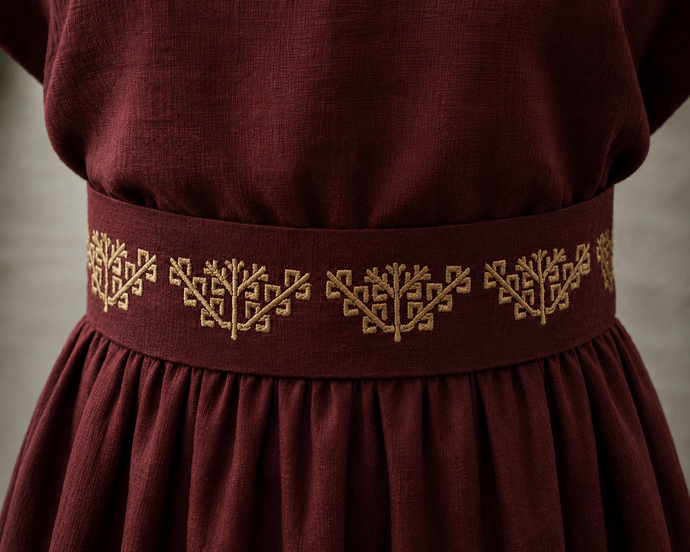 ART ILLUSION elegance belt - bordo red
