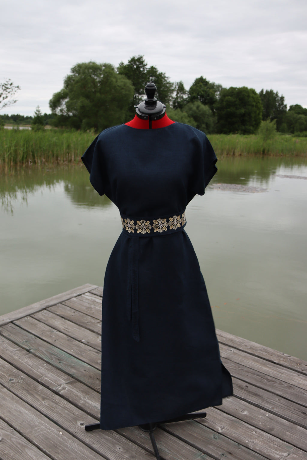 Linen Dress “Deep Flow”