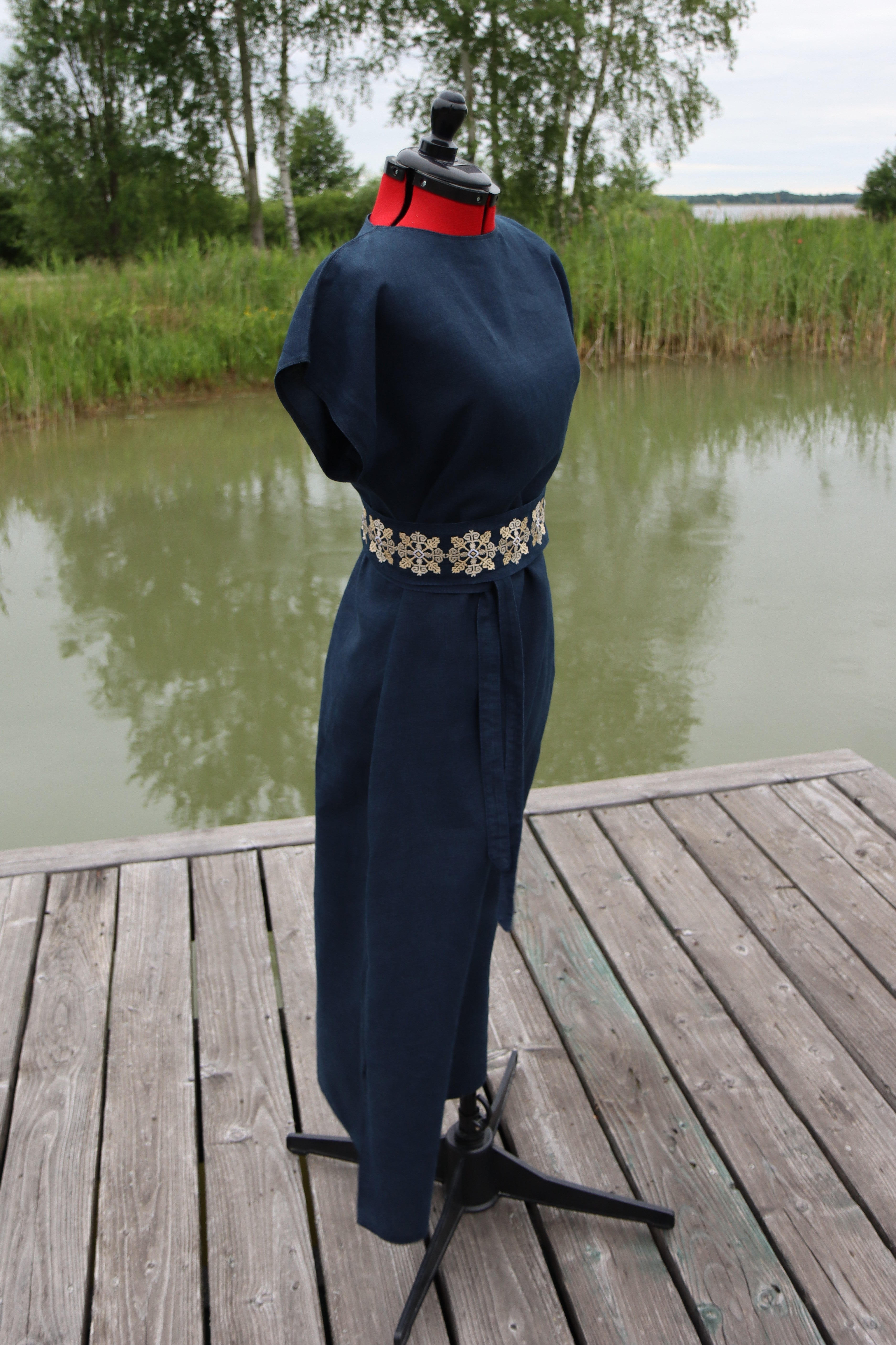 Linen Dress “Deep Flow”