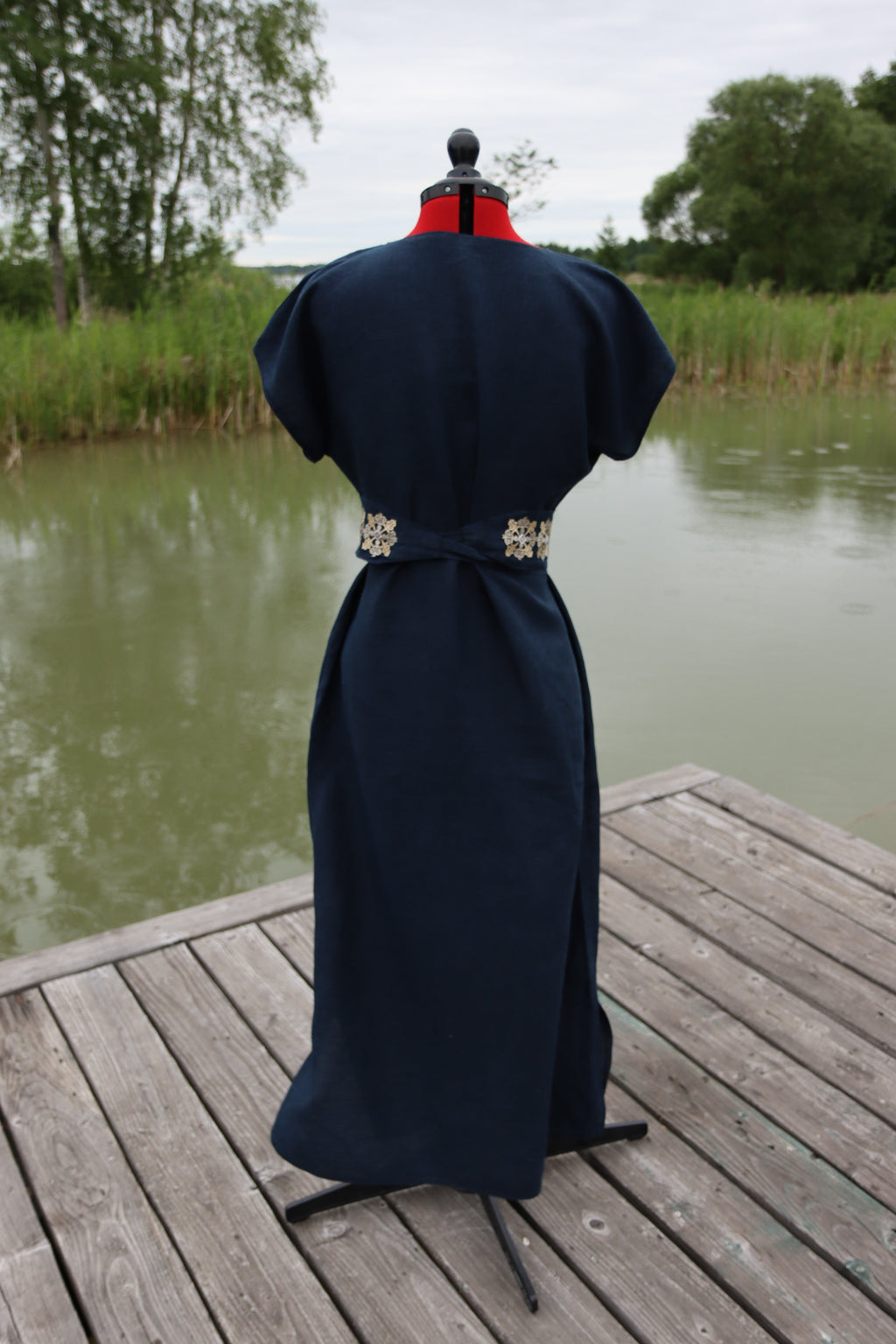 Linen Dress “Deep Flow”