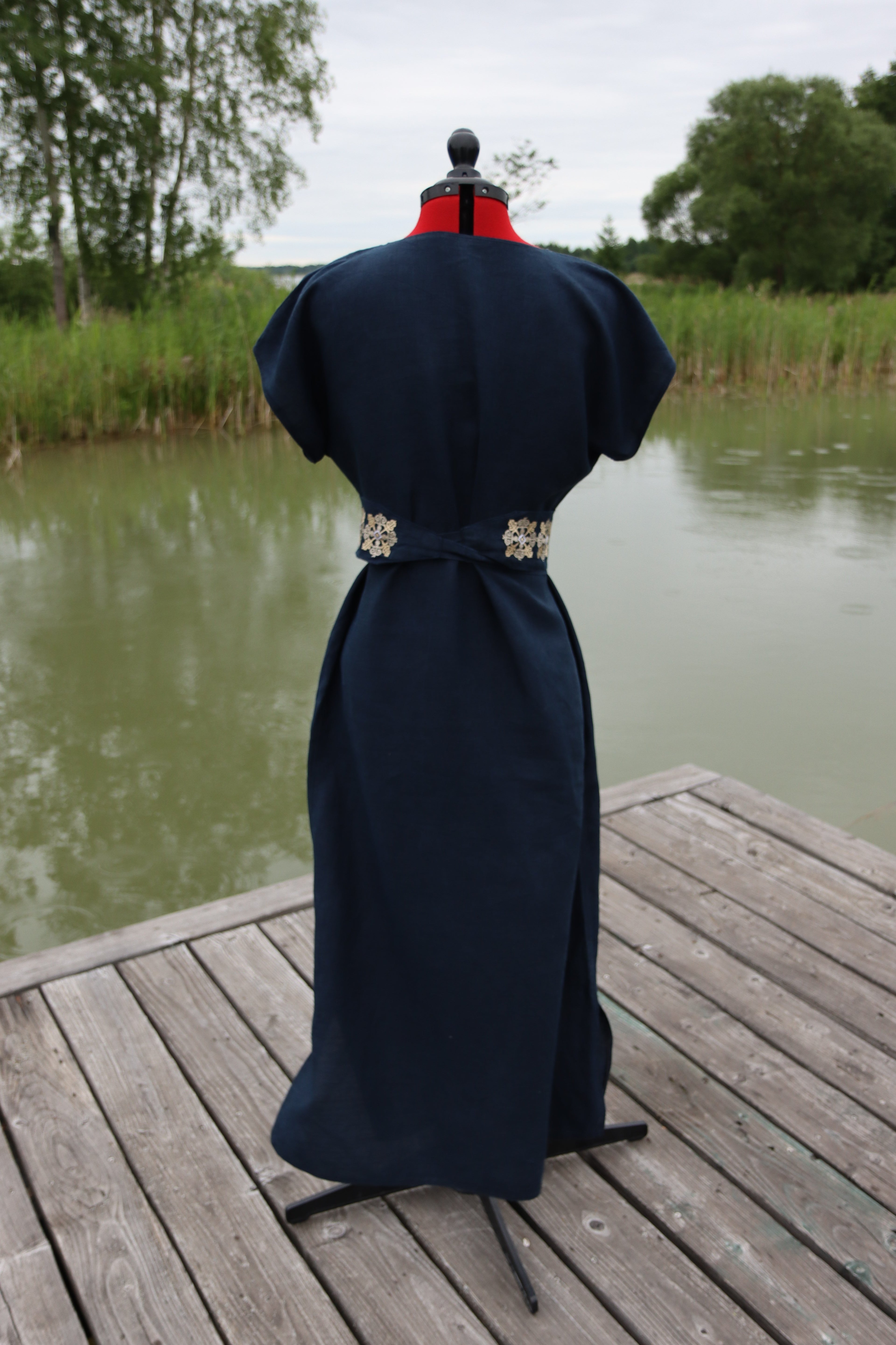 Linen Dress “Deep Flow”
